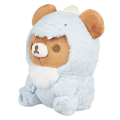 Chairoikoguma San-X Original Plays with Dino Series Plush - Pastel Blue