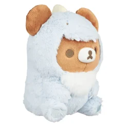 Chairoikoguma San-X Original Plays with Dino Series Plush - Pastel Blue