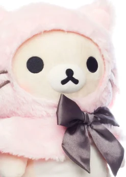 Korilakkuma San-X Original Dressed in a Pink Hooded Cat Capelet