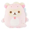Korilakkuma San-X Original Plays with Dino Flat Mochi Series Plush - Pastel Pink