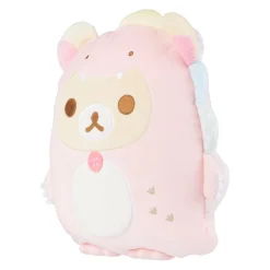 Korilakkuma San-X Original Plays with Dino Flat Mochi Series Plush - Pastel Pink