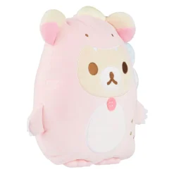 Korilakkuma San-X Original Plays with Dino Flat Mochi Series Plush - Pastel Pink