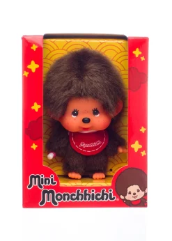 Monchhichi Mini Doll Boy With Big Head and Pacifier Plush