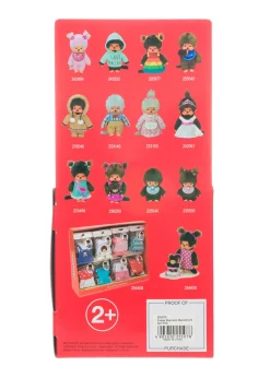 Monchhichi Standard Girl with Pink Bib