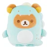 Rilakkuma San-X Original Plays with Dino Flat Mochi Series Plush - Pastel Green