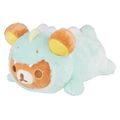 Rilakkuma San-X Original Plays with Dino Laydown Series Plush - Soft Green