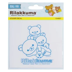 Rilakkuma 20th Anniversary USA Tour Sticker Decal - Blue